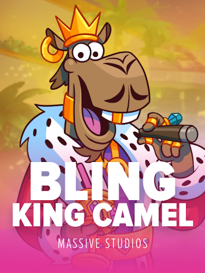 Bling King Camel slot game logo