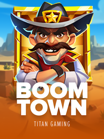 Boomtown slot game logo