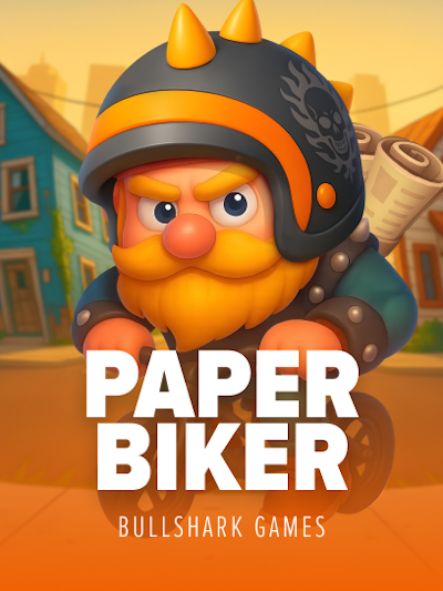 Paper Biker slot game logo