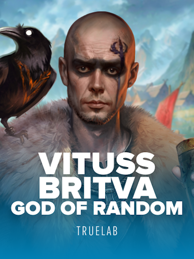 Vituss Britva God of Random slot game logo
